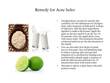 Remedy for acne holes