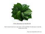 Home remedy for bad breath